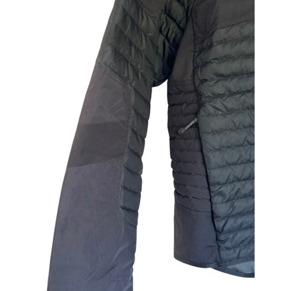 Eddie‎ Bauer Sport Shop Mens Medium Black Hybrid Quilted Puffer Softshell Jacket - Picture 2 of 10